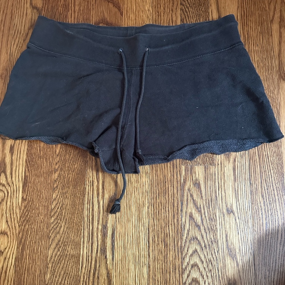 Brandy Melville Black Athletic Shorts with Drawstring Waist